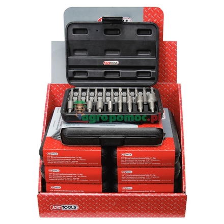 KS Tools CLASSIC Sanitary bit display,10pcs, 1/4"