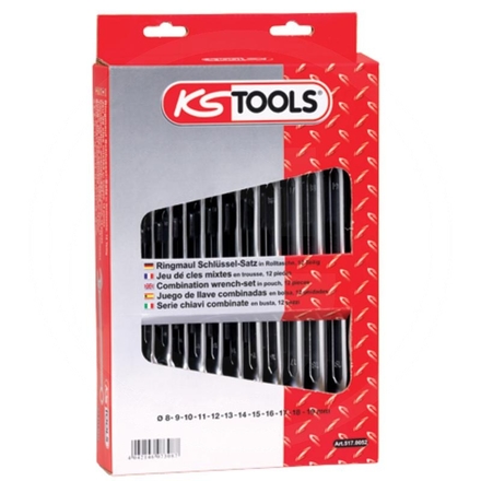 KS Tools Combination spanner set, 12-piece