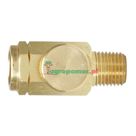 KS Tools Compressed air regulator, brass, 1/4"