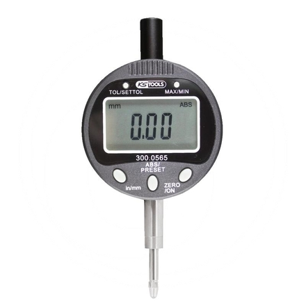 KS Tools Dial test indicator, digital, 0-10mm
