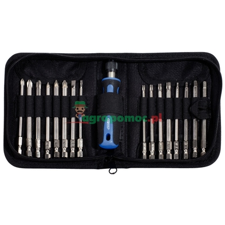 KS Tools ERGO+ bit set, 17pcs, 1/4"