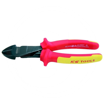 KS Tools ERGO VDE diagonal side cutter, 175mm
