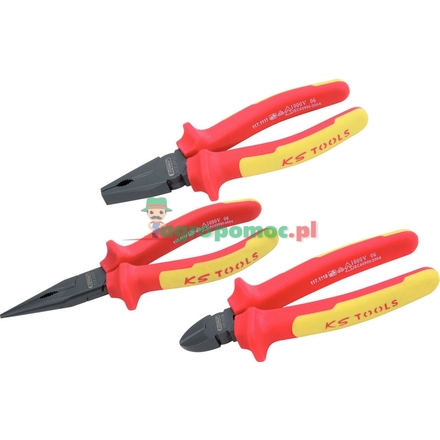 KS Tools ERGOTORQUE VDE pliers set,3-piece
