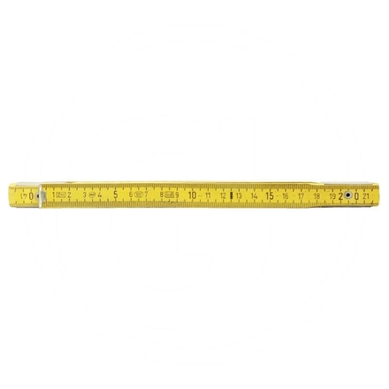 KS Tools Folding wood rule, metric, yellow, 2m