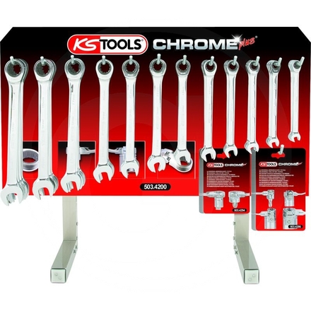 KS Tools GEAR+ comb ratchet spanner set+adaptors