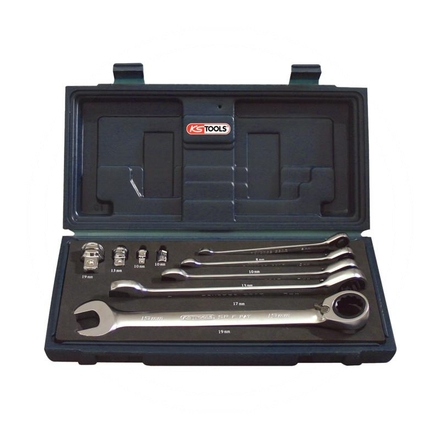 KS Tools GEAR+ rev comb spanner set, 9pcs, 8-19mm