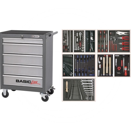 KS Tools Grey BASIC tool cabinet set, 156pcs