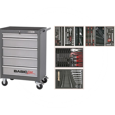 KS Tools Grey BASIC tool cabinet set, 157pcs