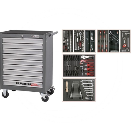 KS Tools Grey BASIC tool cabinet set, 157pcs