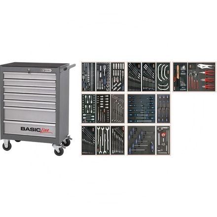 KS Tools Grey BASIC tool cabinet set, 282pcs