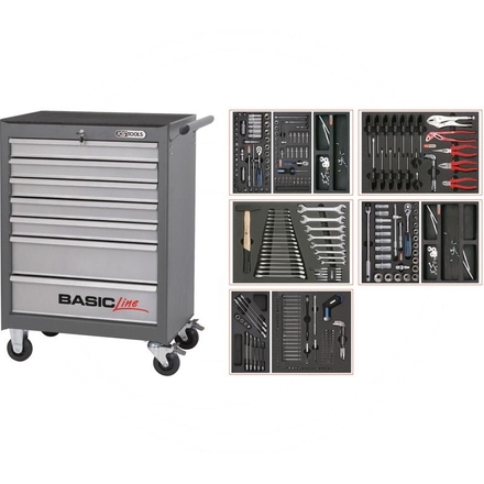 KS Tools Grey BASIC tool cabinet set, 311pcs