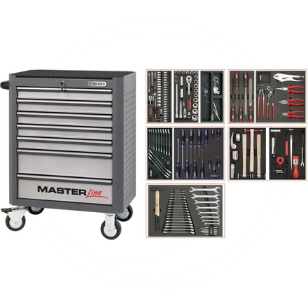 KS Tools Grey MASTER tool cabinet set, 156pcs