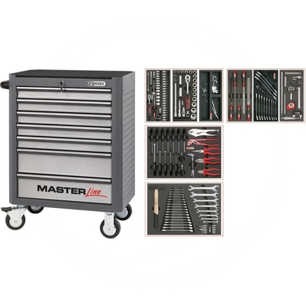 KS Tools Grey MASTER tool cabinet set, 157pcs