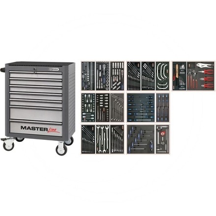 KS Tools Grey MASTER tool cabinet set, 282pcs