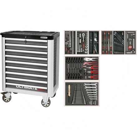 KS Tools Grey ULTIMATE tool cabinet set, 157pcs