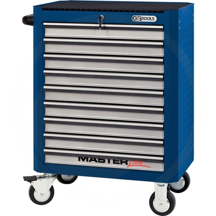 KS Tools MASTER, blue roller cabinet,9 drawer