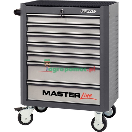 KS Tools MASTER, grey roller cabinet,7 drawer