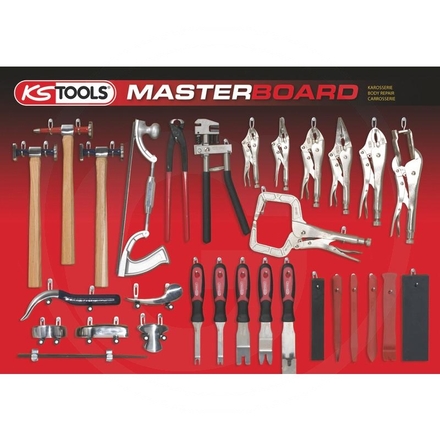 KS Tools MASTERBOARD- Bodyshop, 35pcs