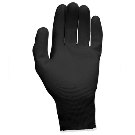 KS Tools Micro-fine woven gloves, black, L, 12 pairs
