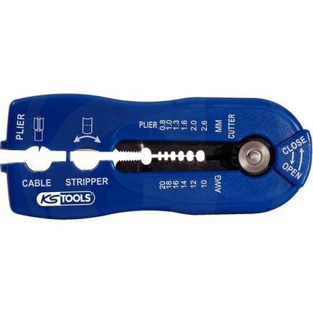 KS Tools Multi-funct.stripping tool, 0.8-2.6mm