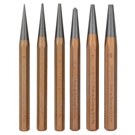 KS Tools Pin punch set, 6 pcs in a plastic bag
