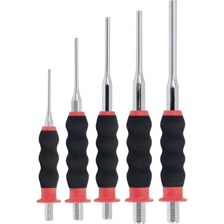 KS Tools Pin punch-set,cylindrical shaft, 5pcs