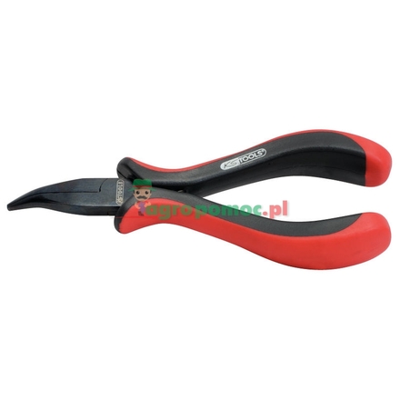 KS Tools Precise long nose plier, curved, 130mm