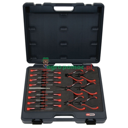 KS Tools Precision plier & screwdriver set, 21pcs
