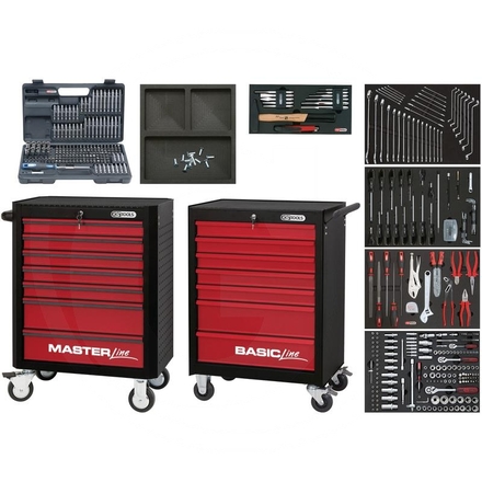 KS Tools Promotion roller cabinet set 509 pcs.