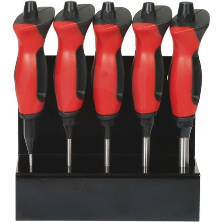 KS Tools Punch set with hand protection grip,5pcs
