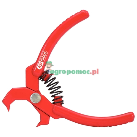 KS Tools Rivet plier, red, angled, 100mm