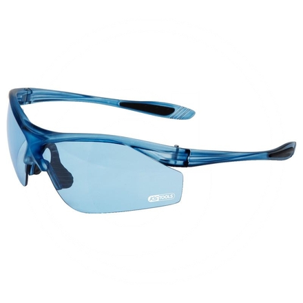 KS Tools Safety glasses, blue frame, blue lenses