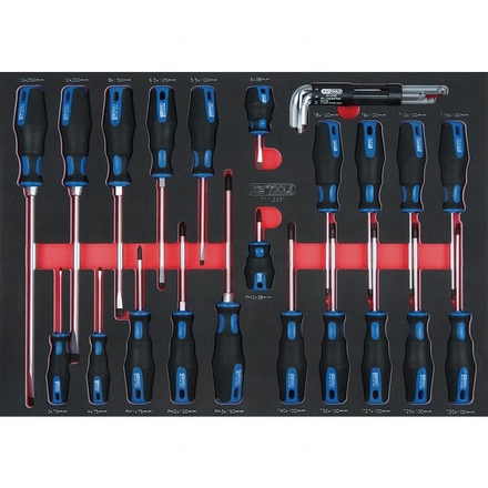 KS Tools Screwdriver set, 29 pcs, 1/1 system insert