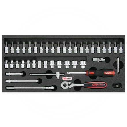 KS Tools Socket wrench set 1/4"