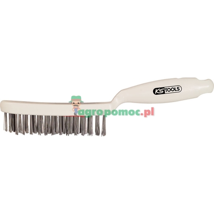 KS Tools Steel brush, 4 rows, 285mm