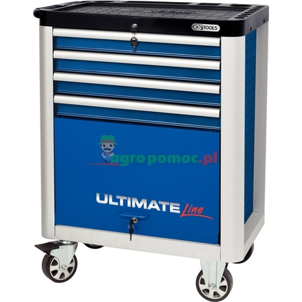 KS Tools ULTIMATE, blue roller cabinet,4 drawer