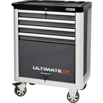 KS Tools ULTIMATE, grey roller cabinet,4 drawer