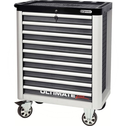 KS Tools ULTIMATE, grey roller cabinet,9 drawer