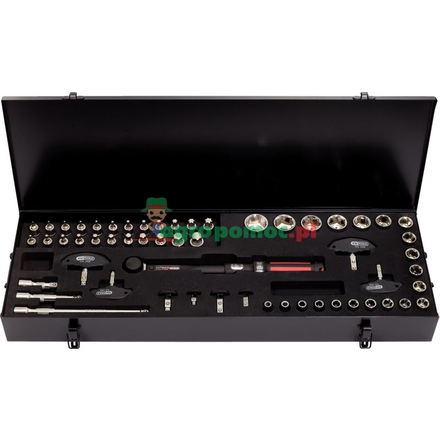KS Tools ULTIprec torque kit, 52pcs,1/2",10-100Nm