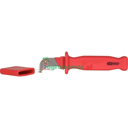 KS Tools VDE cable knife, hooked, 200mm