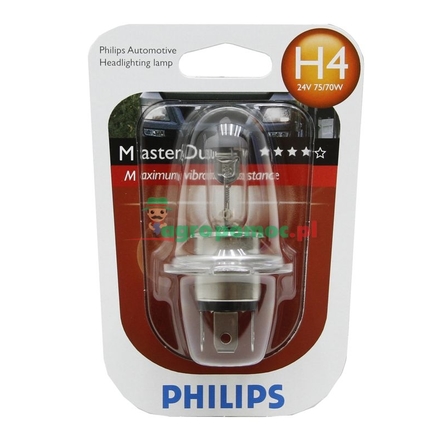 Philips Headlight bulb, 24V / 75/70W, H4