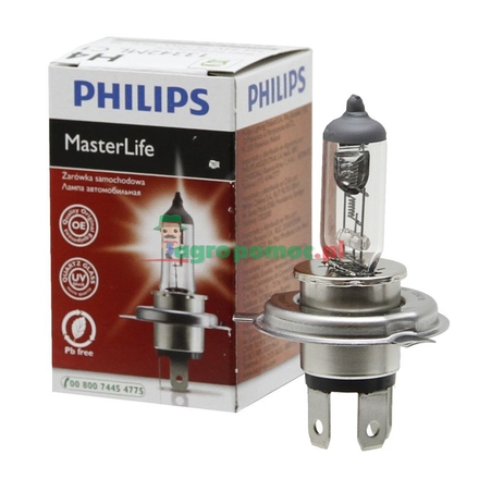 Philips Headlight bulb, 24V / 75/70W, H4