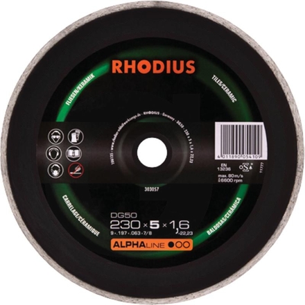 RHODIUS Diamond cut-off disc DG50