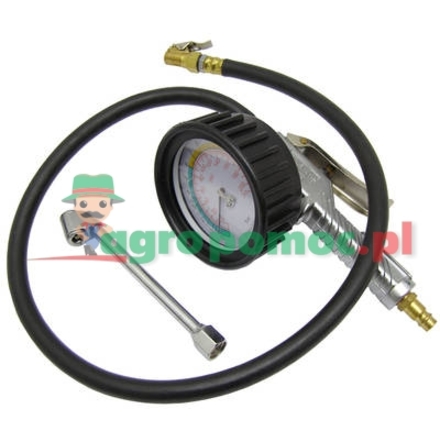 Tyre inflator with gauge