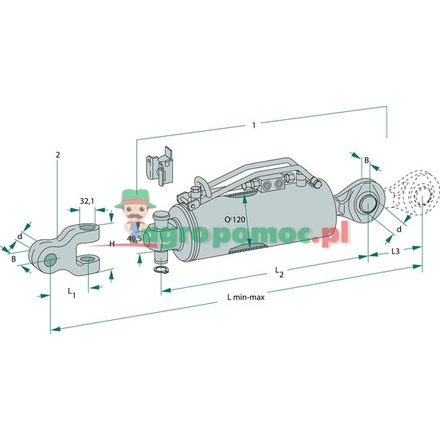 Walterscheid top link
