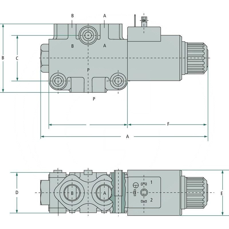 Walvoil 3/2-way valve DWV-E-12