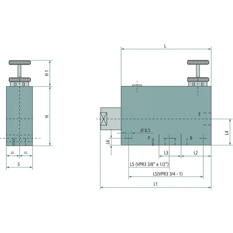 3-way flow-regulating valve DWST-P-12 | 85036038 | zdjęcie nr 2