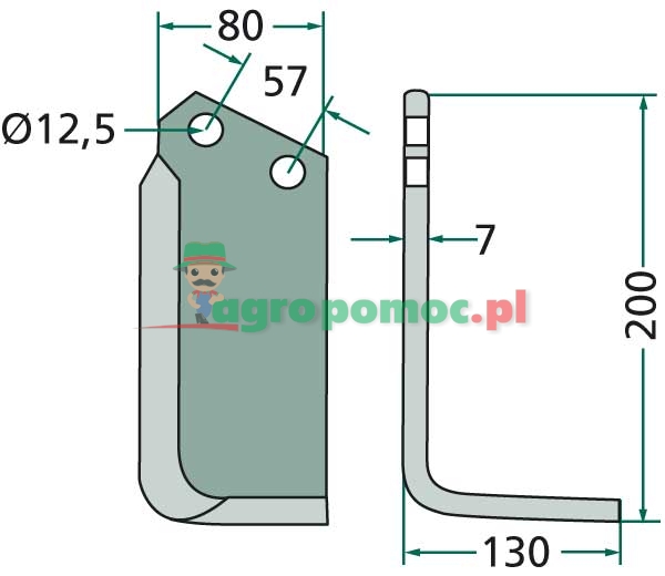 Angled blade | B2-B12-BV2 (20439) | zdjęcie nr 2