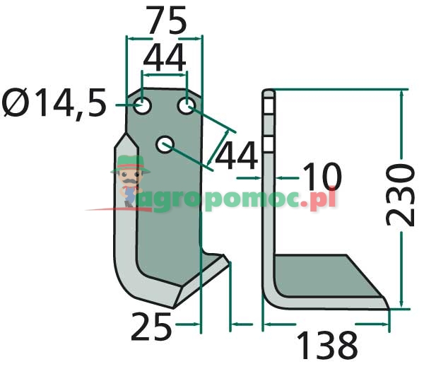 Angled blade | 0700080 | zdjęcie nr 2