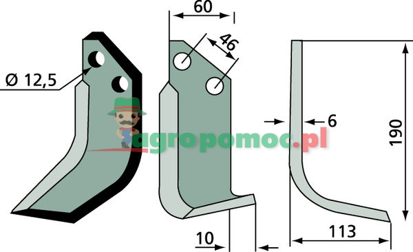 Angled blade | 12.000.10 | zdjęcie nr 2